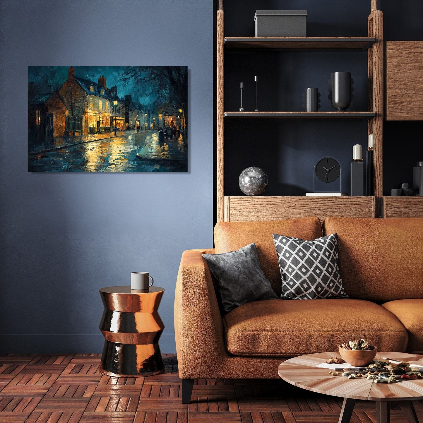 Midnight Elm Hill Canvas