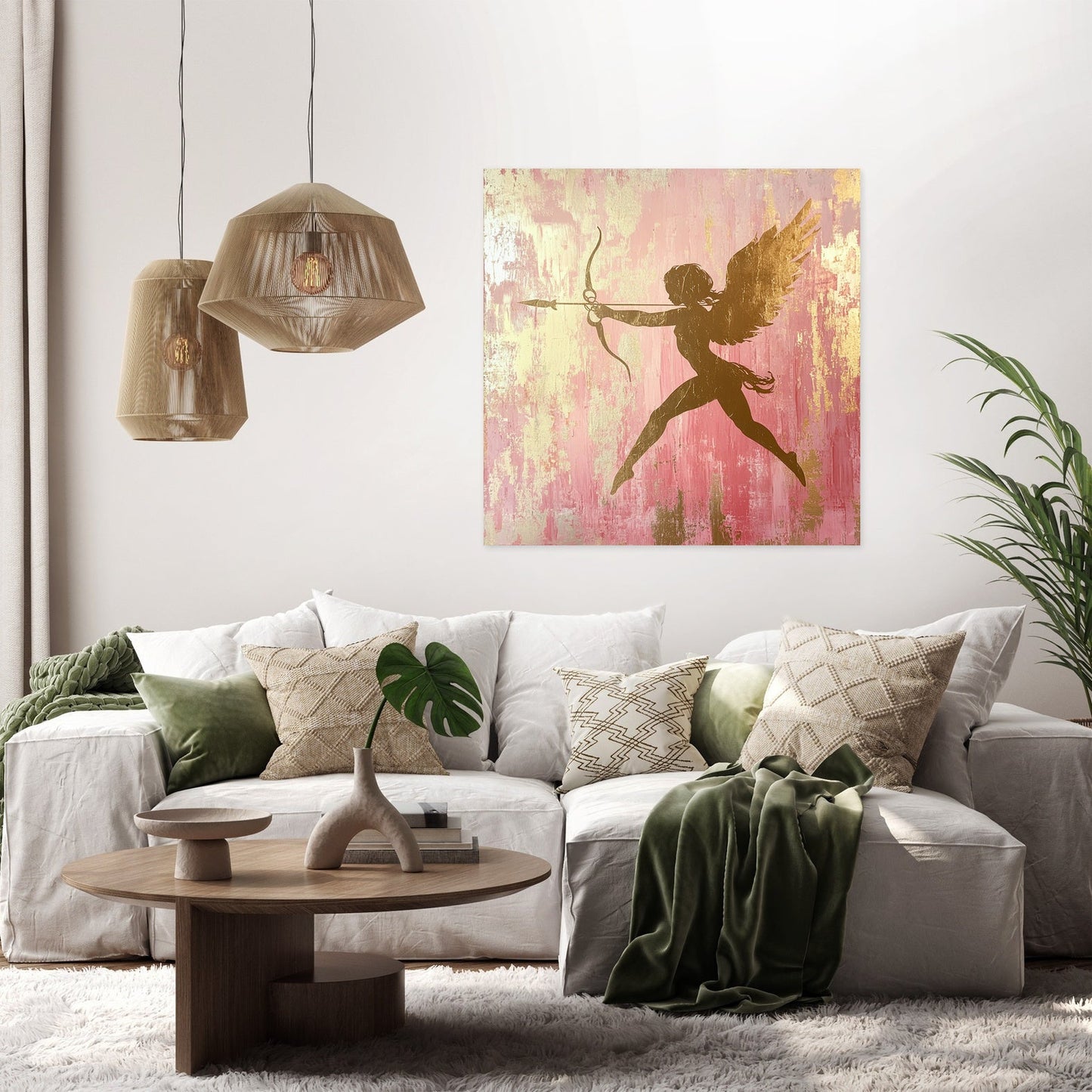 Cupid's Silhouette Canvas