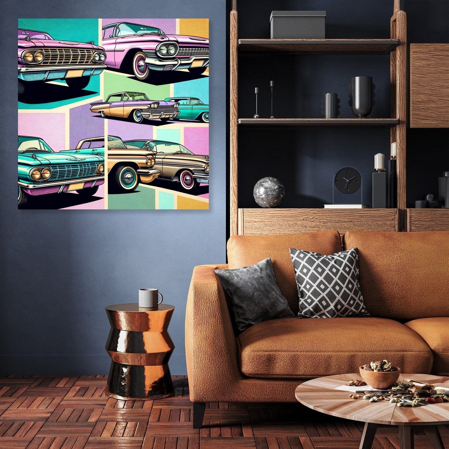 Pastel Pop Motors Canvas