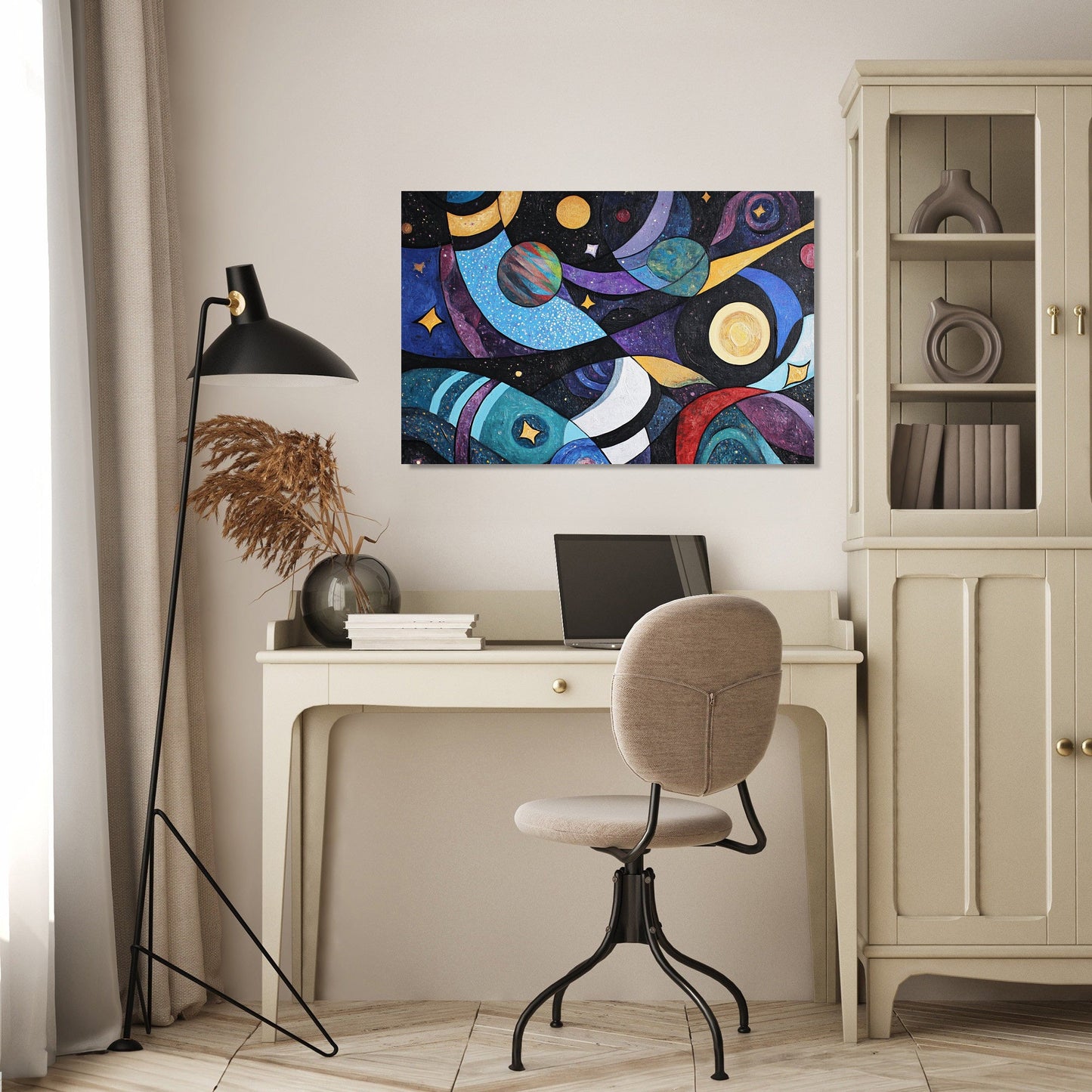 Cosmic Cubism Canvas