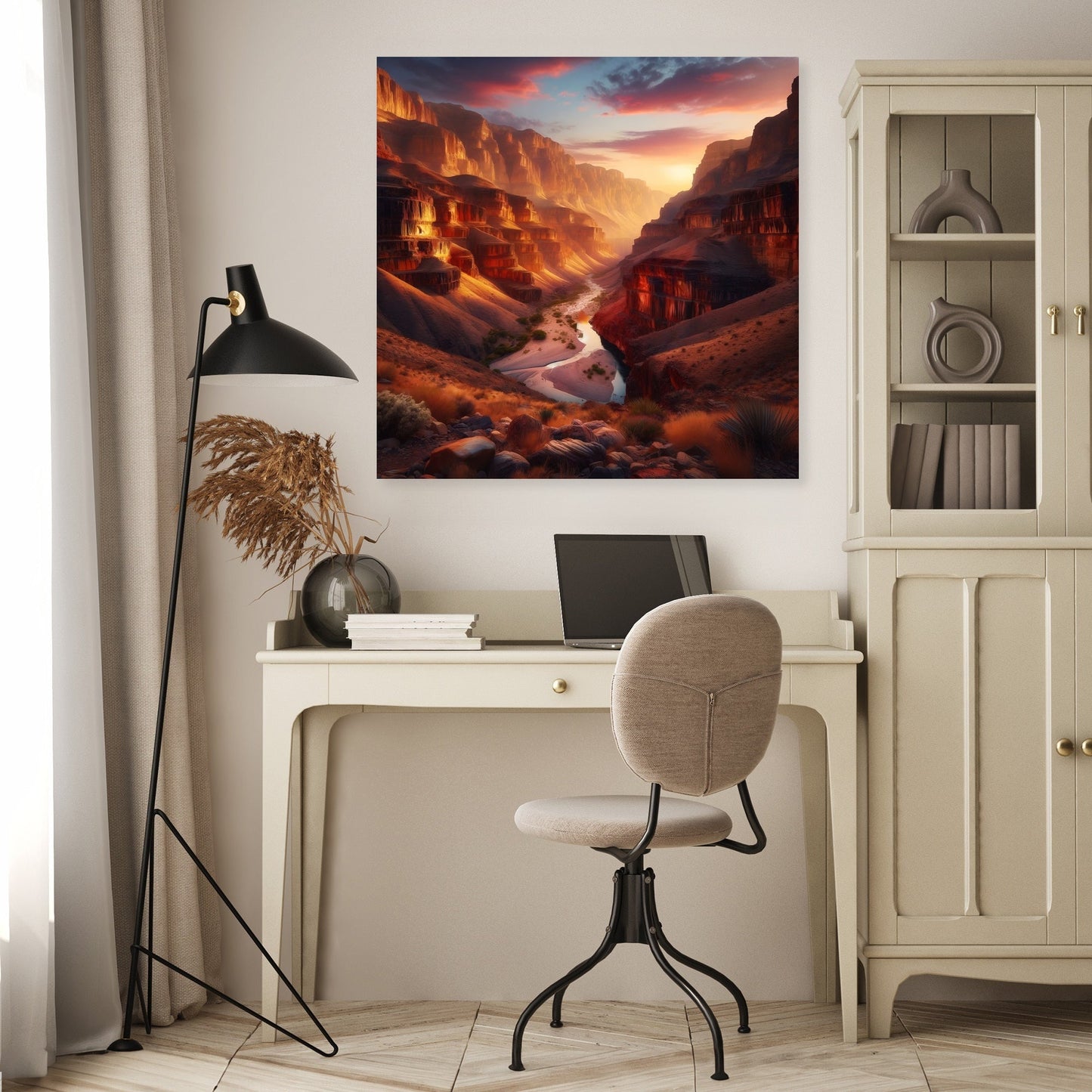 Golden Canyon Majesty Canvas