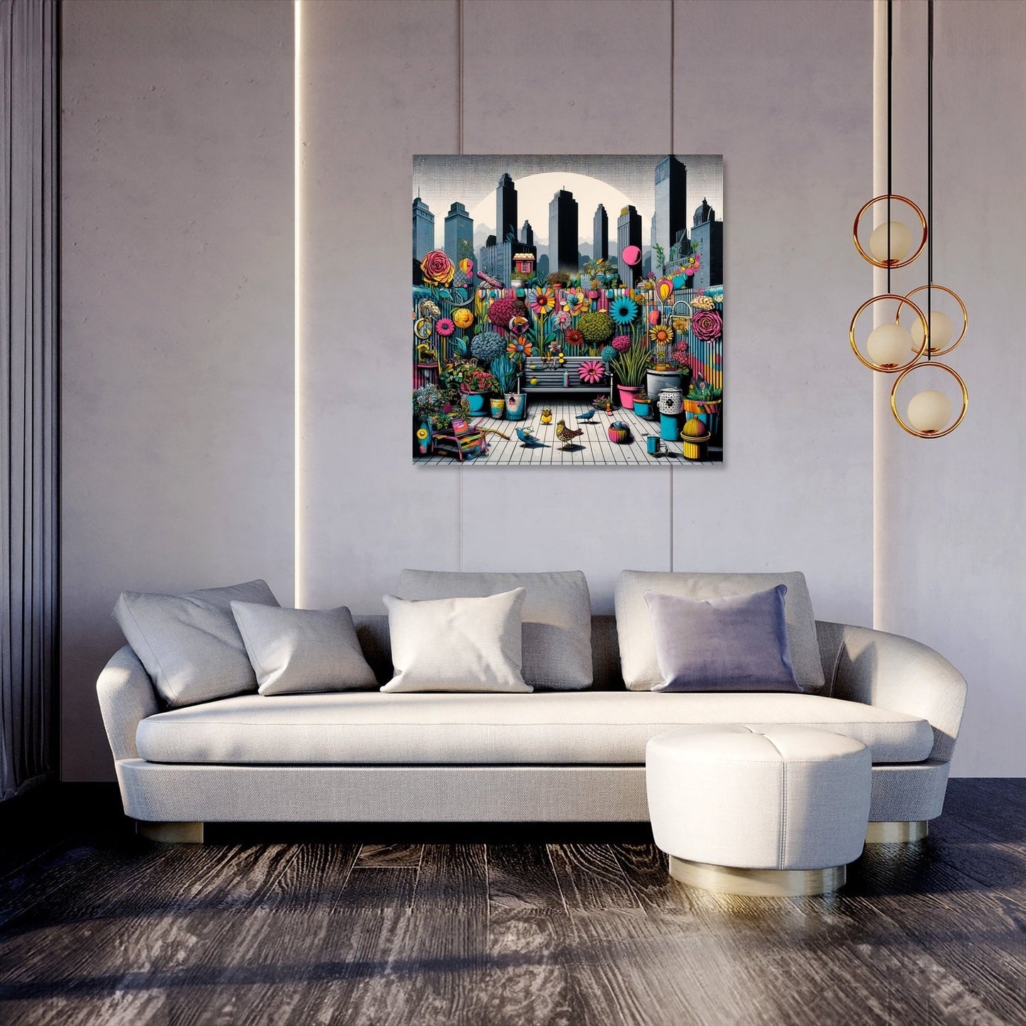 Urban Pop Garden Extravaganza Canvas