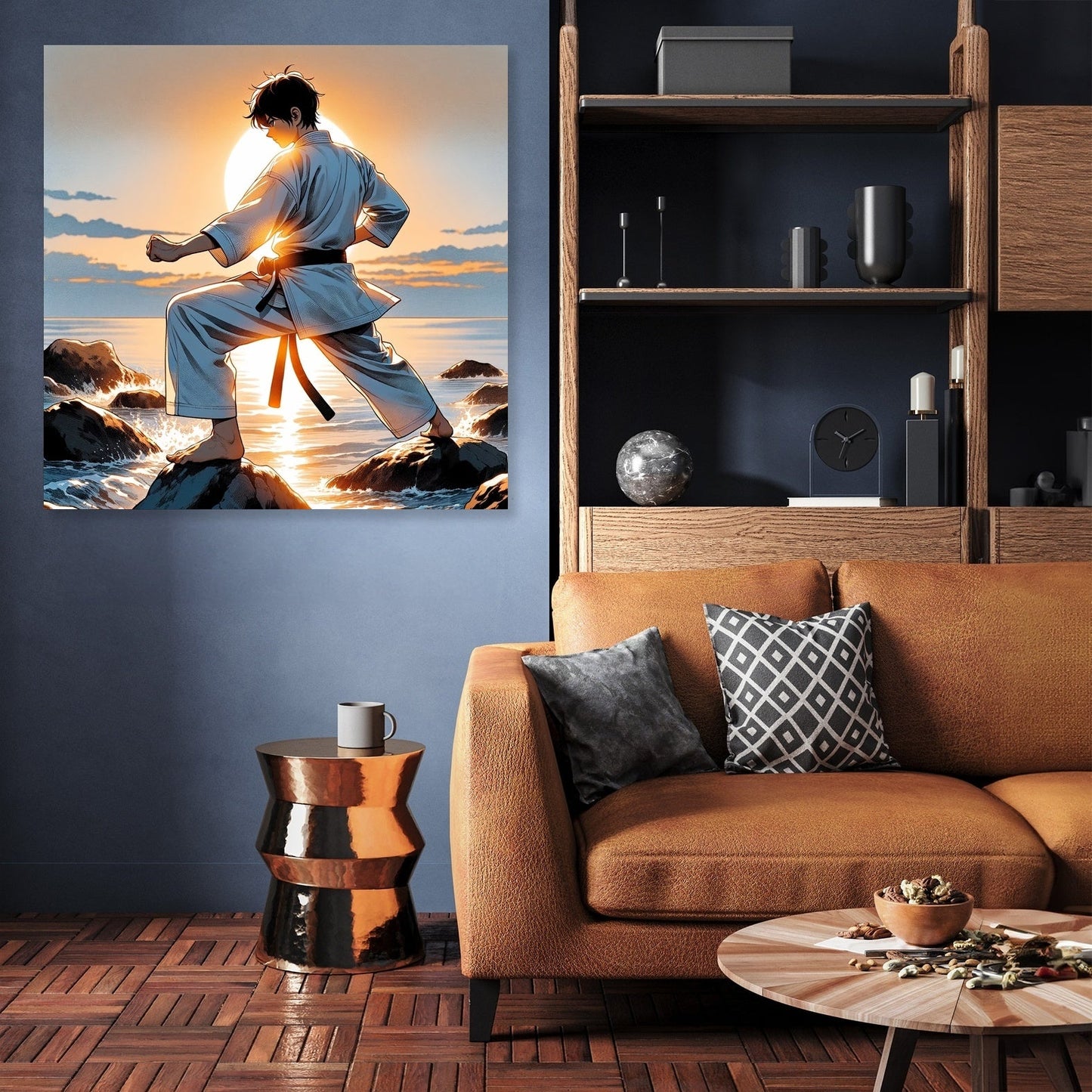 Karateka Sunrise Canvas
