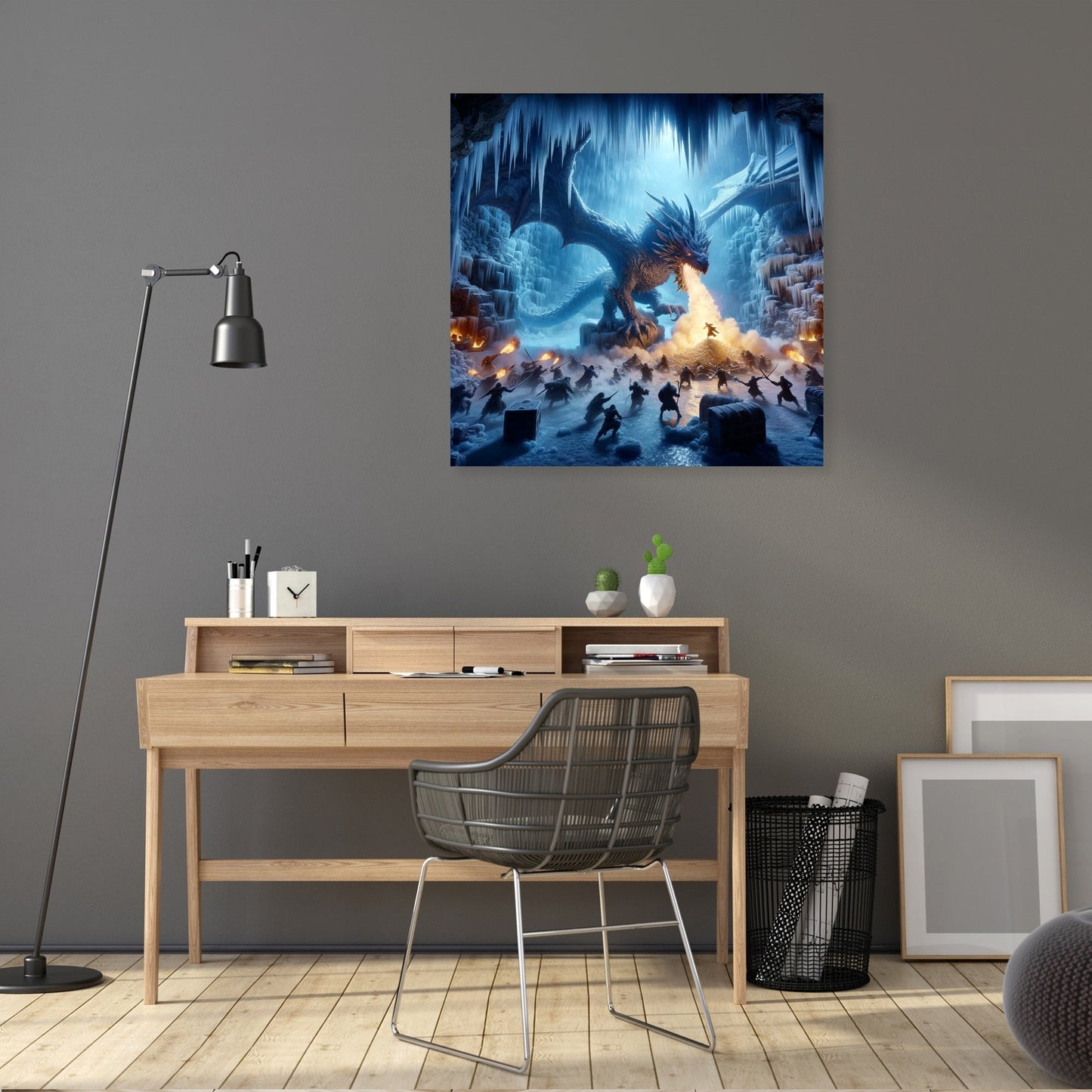 Dragon's Lair on Frost Island Canvas