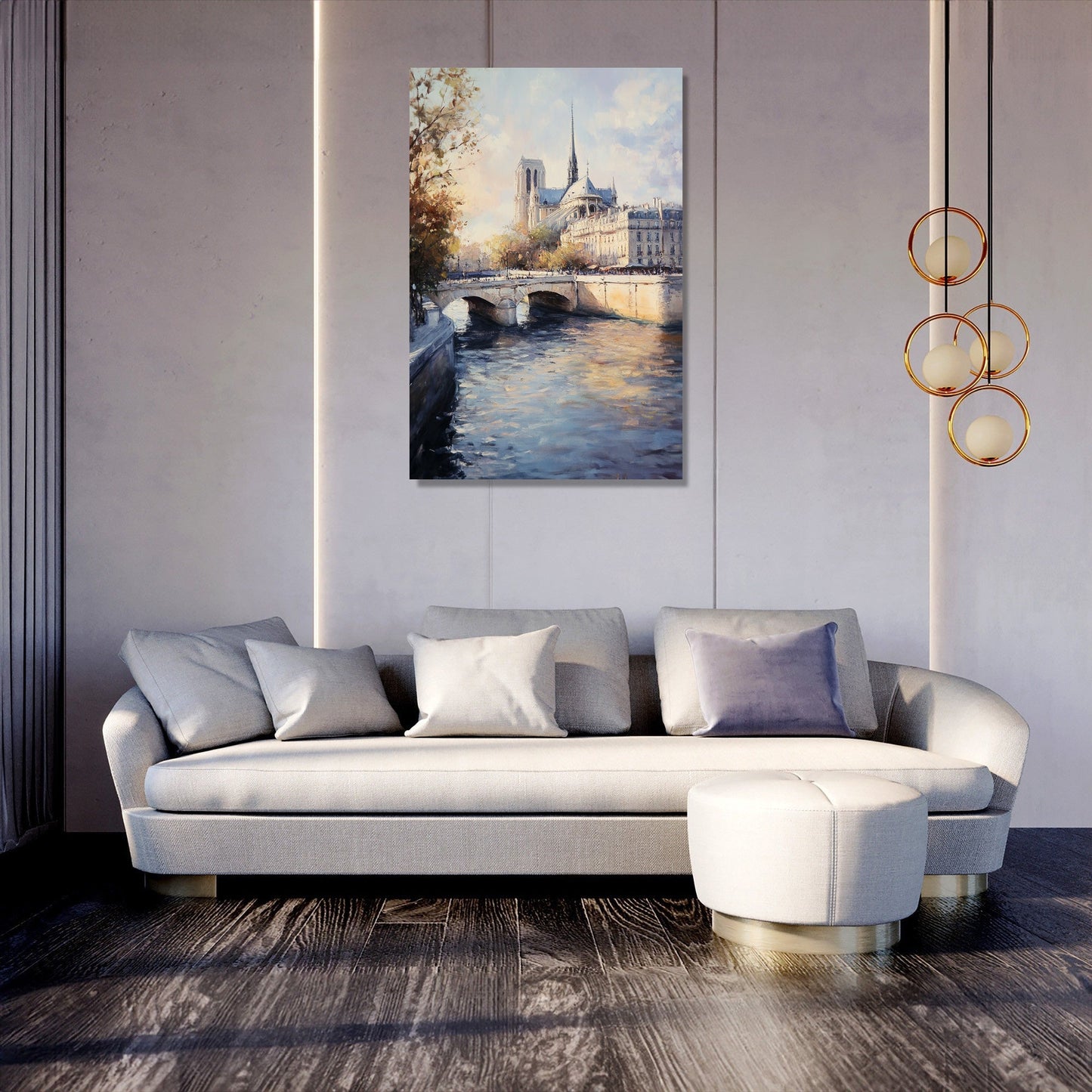 Seine River Parisian Canvas