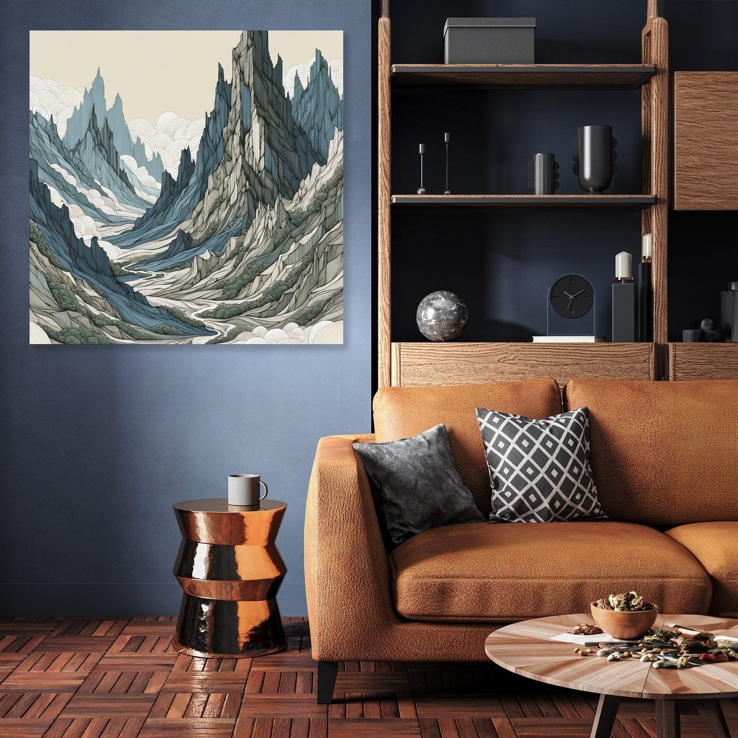 Majestic Peaks Enigma Canvas