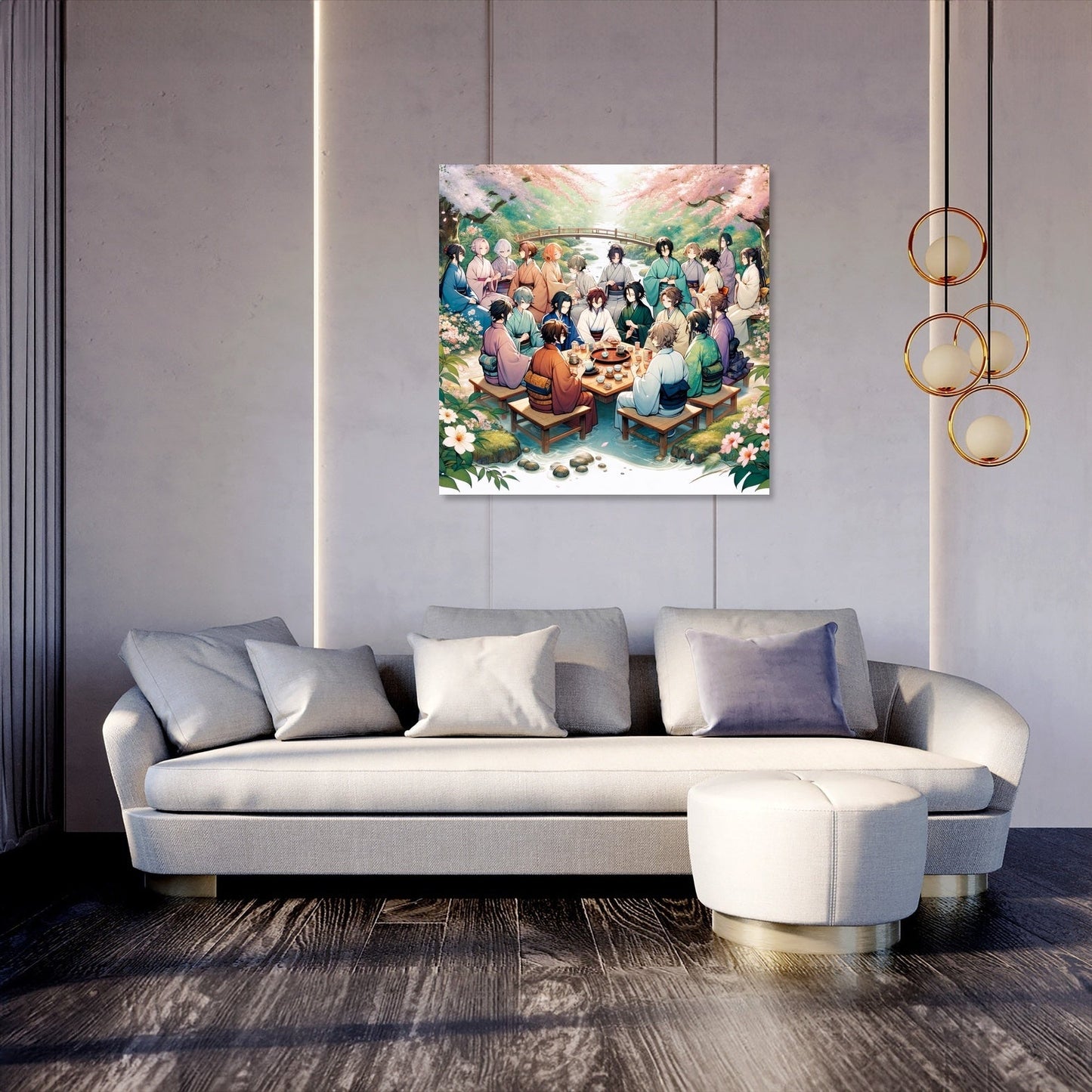 Sakura Garden Tea Party Canvas