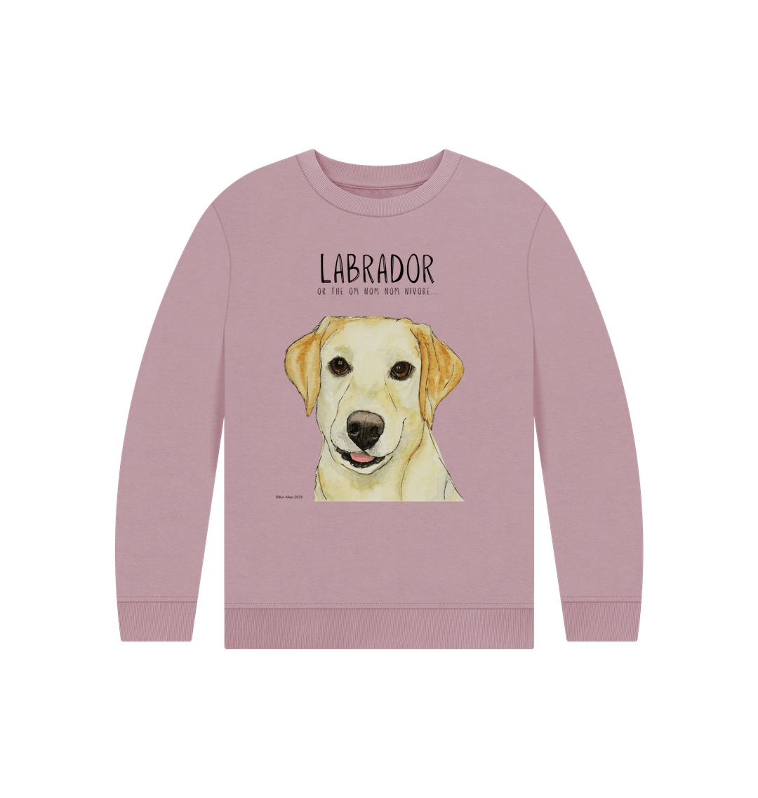 Crumb Catcher in Chief – The Yellow Labrador Kids' Sweatshirt