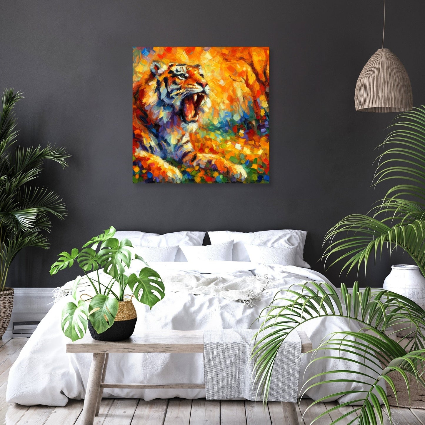 Majestic Tiger Roar Canvas