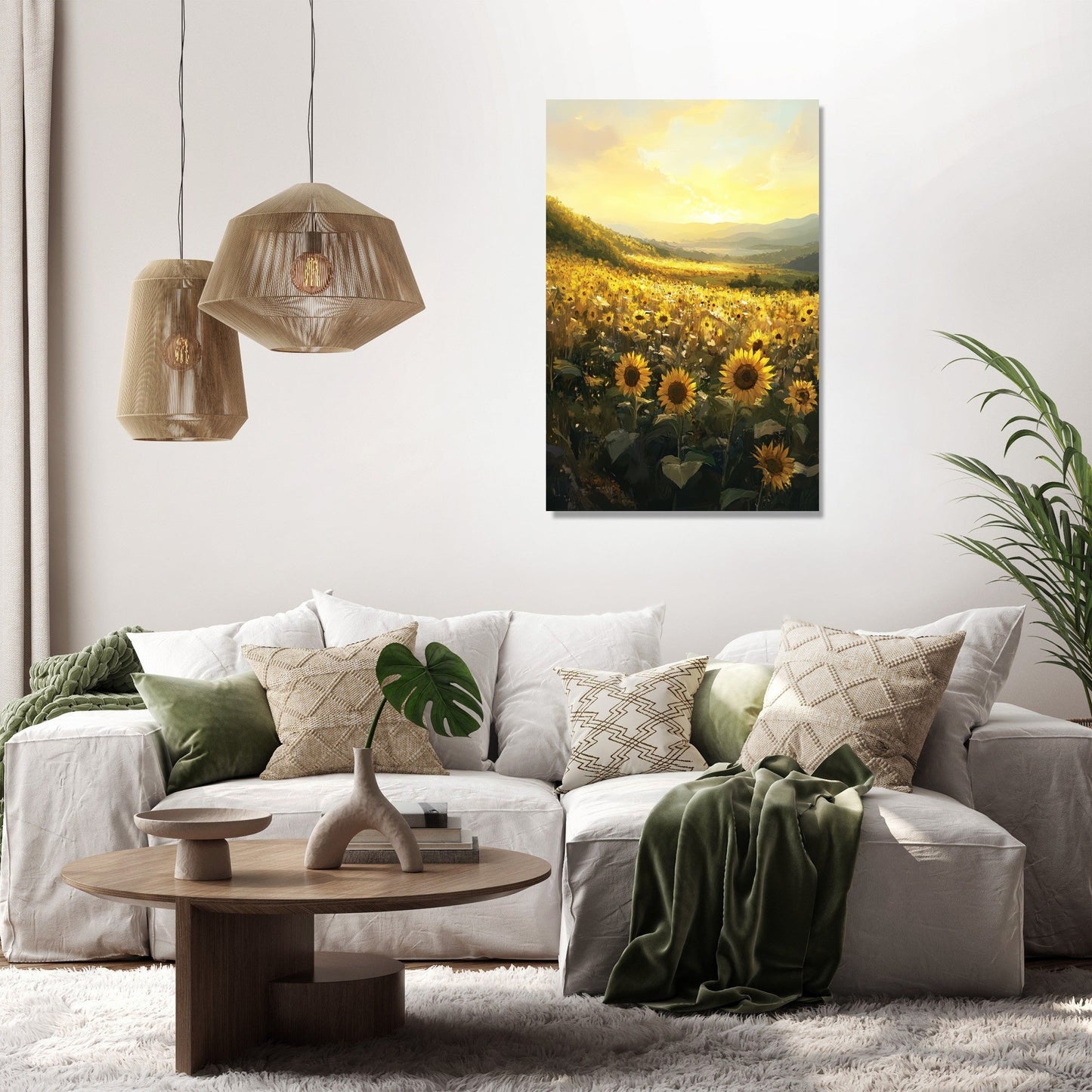 Sunrise Sunflower Symphony Canvas