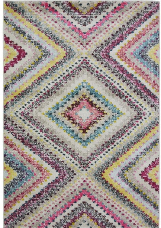 Villa Multicolour Diamond Rug