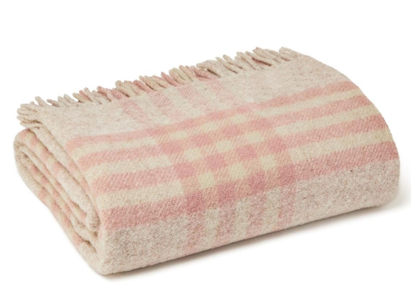 Hex XL Pure New Wool Throw - Dusky Pink