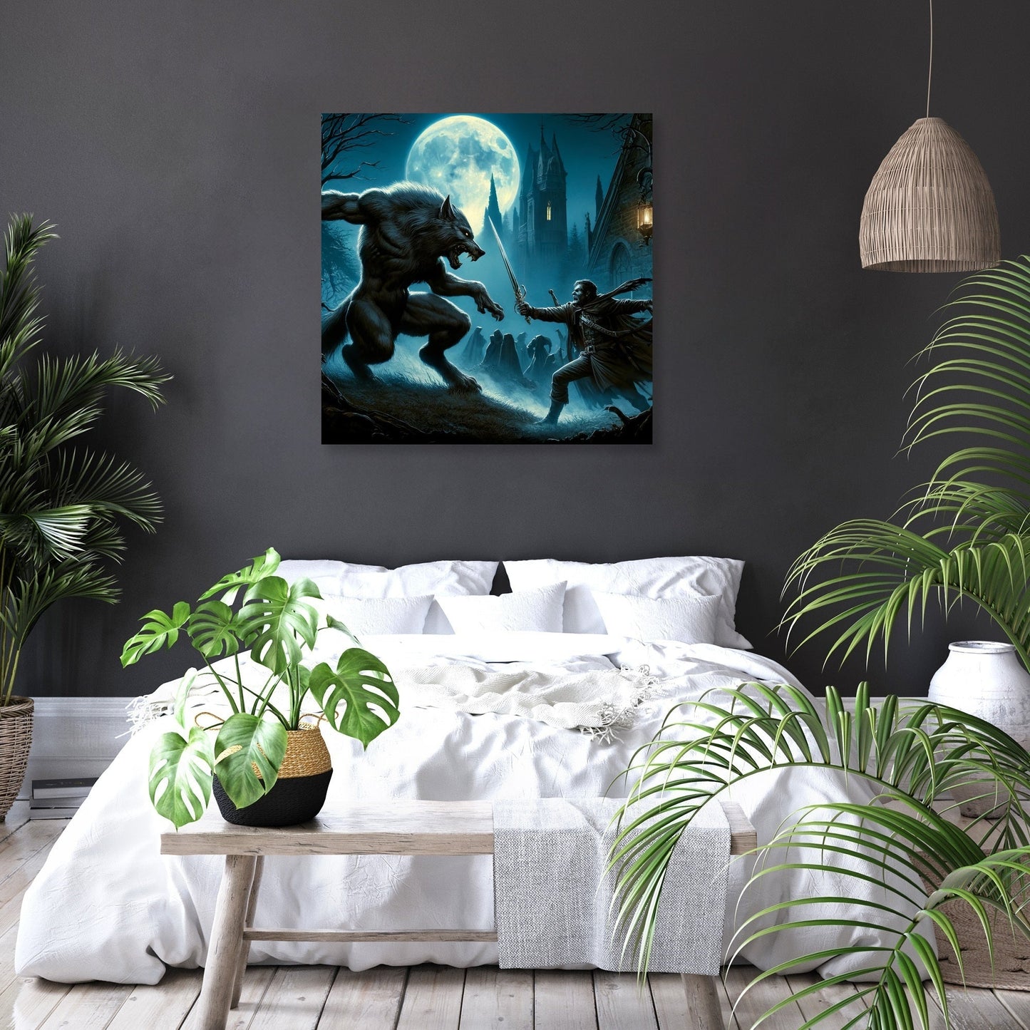 Moonlit Gothic Battle Canvas