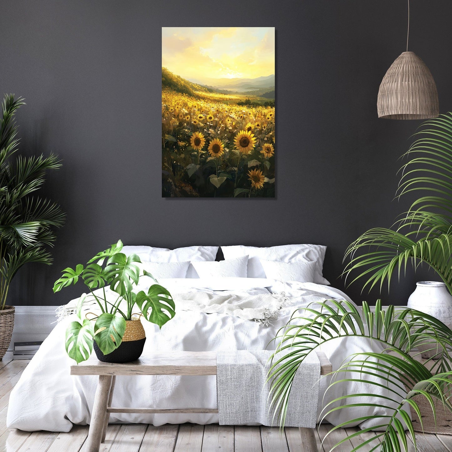 Sunrise Sunflower Symphony Canvas