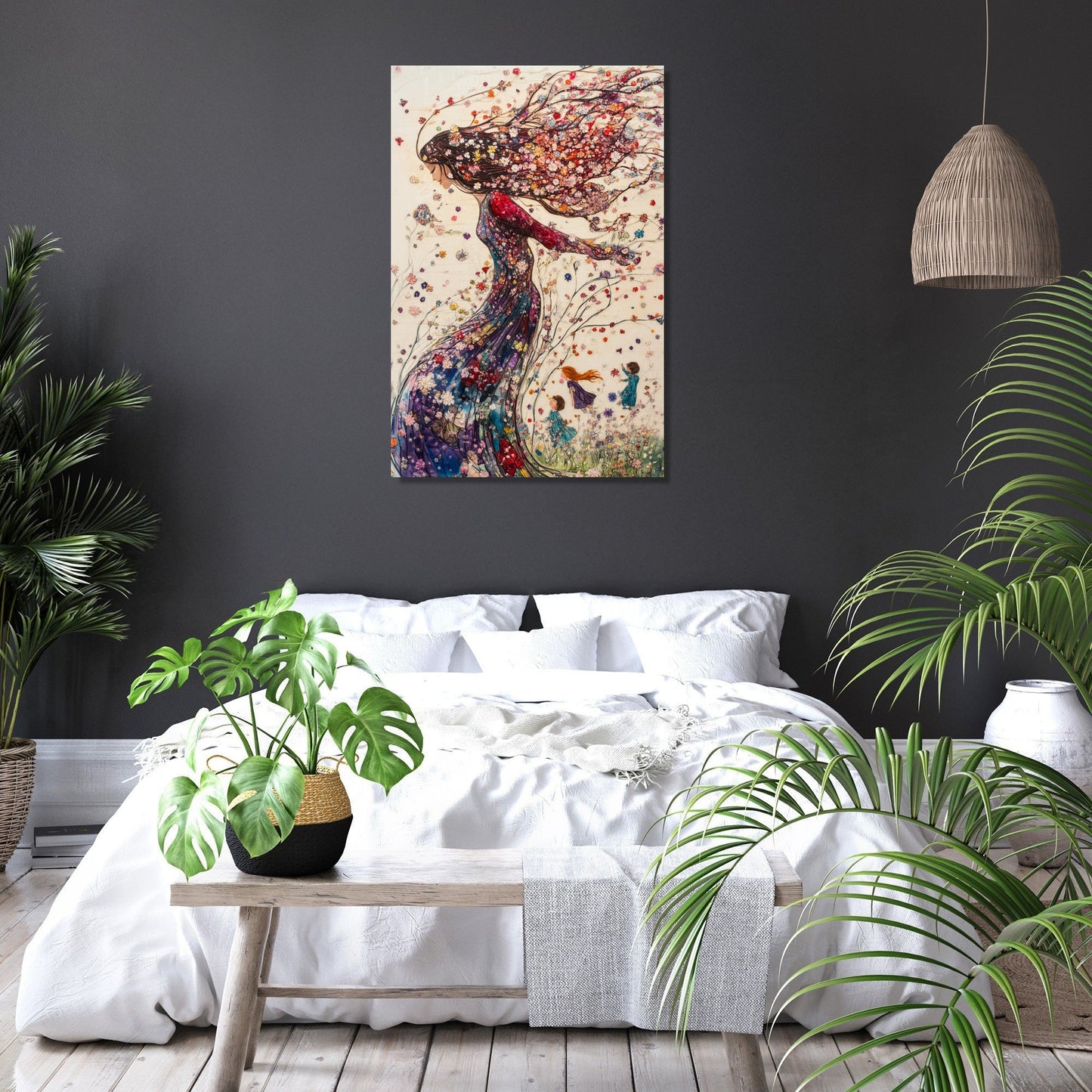 Blossoming Mother Canvas