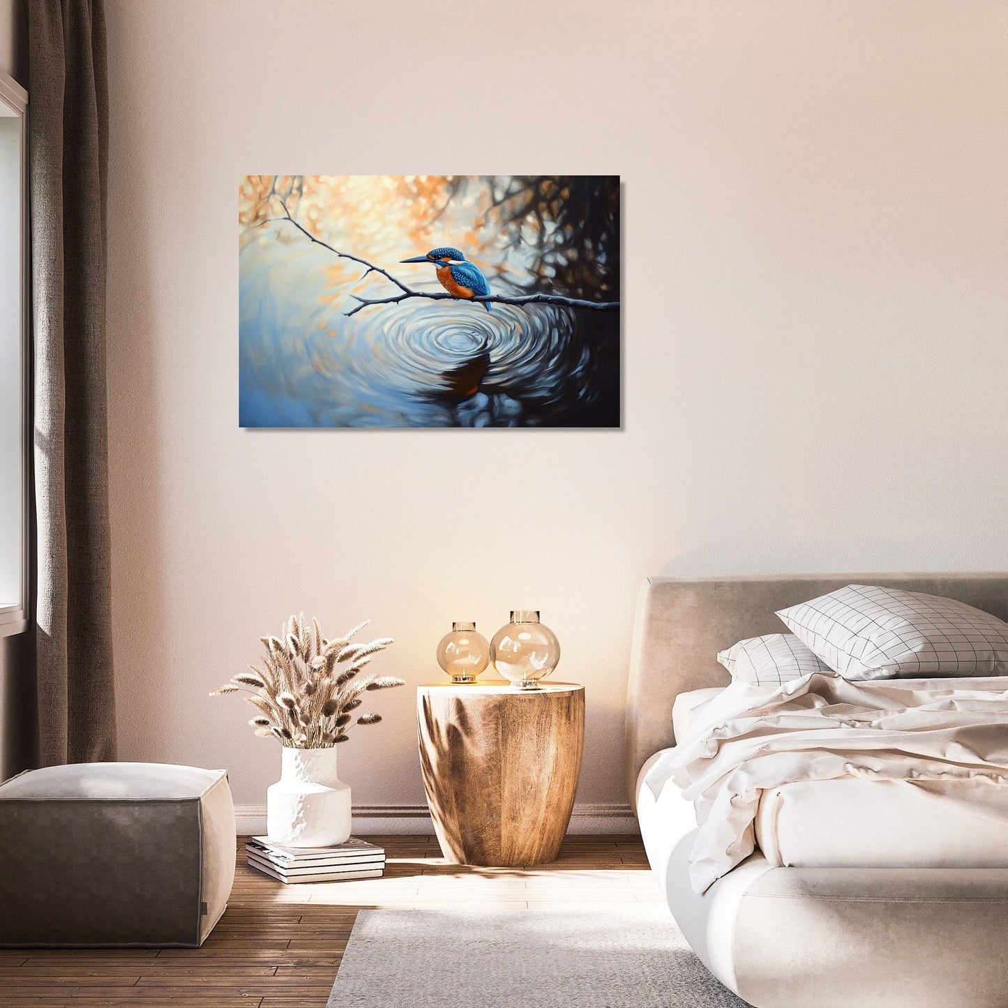 Kingfisher Dawn Canvas