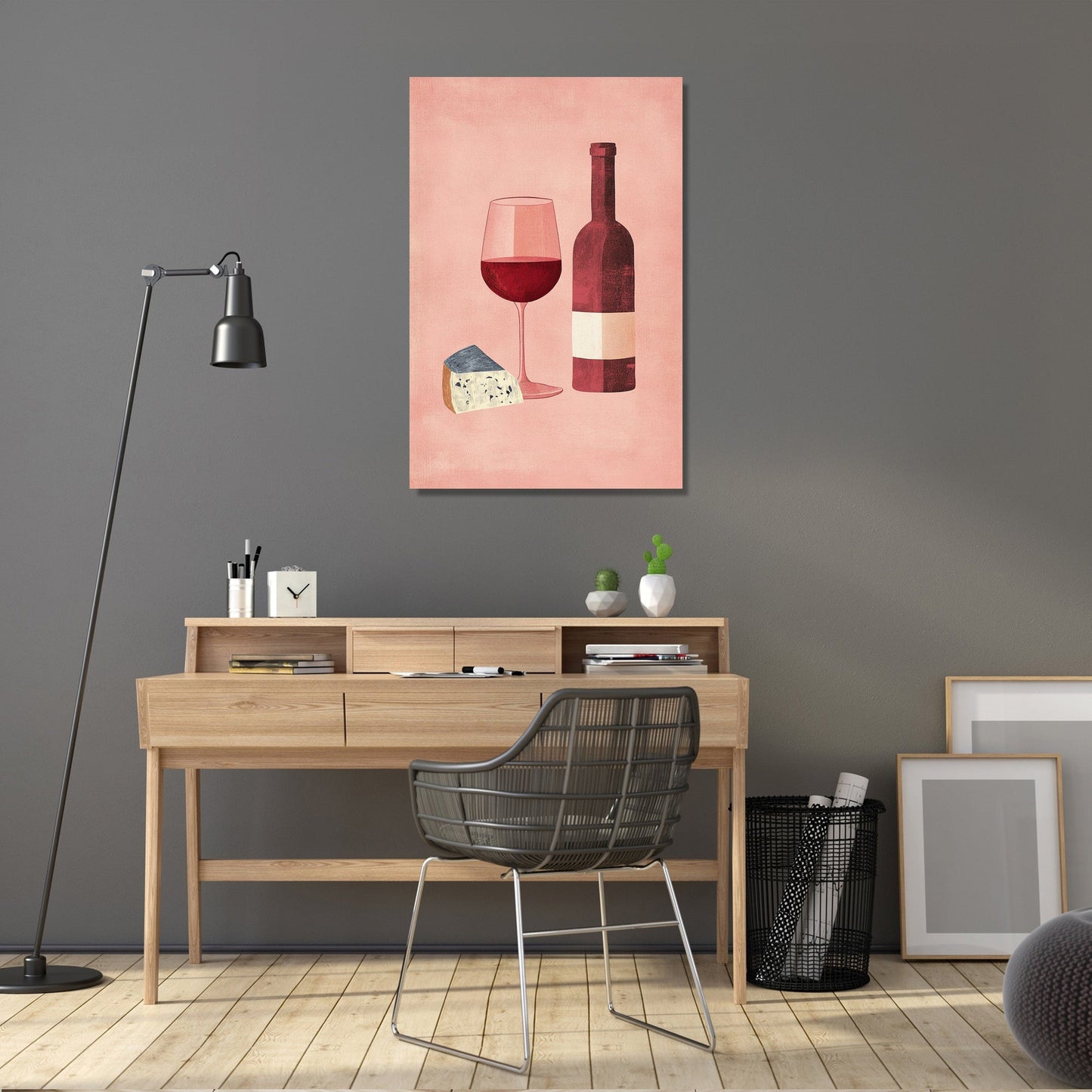 Wine and Cheese Canvas