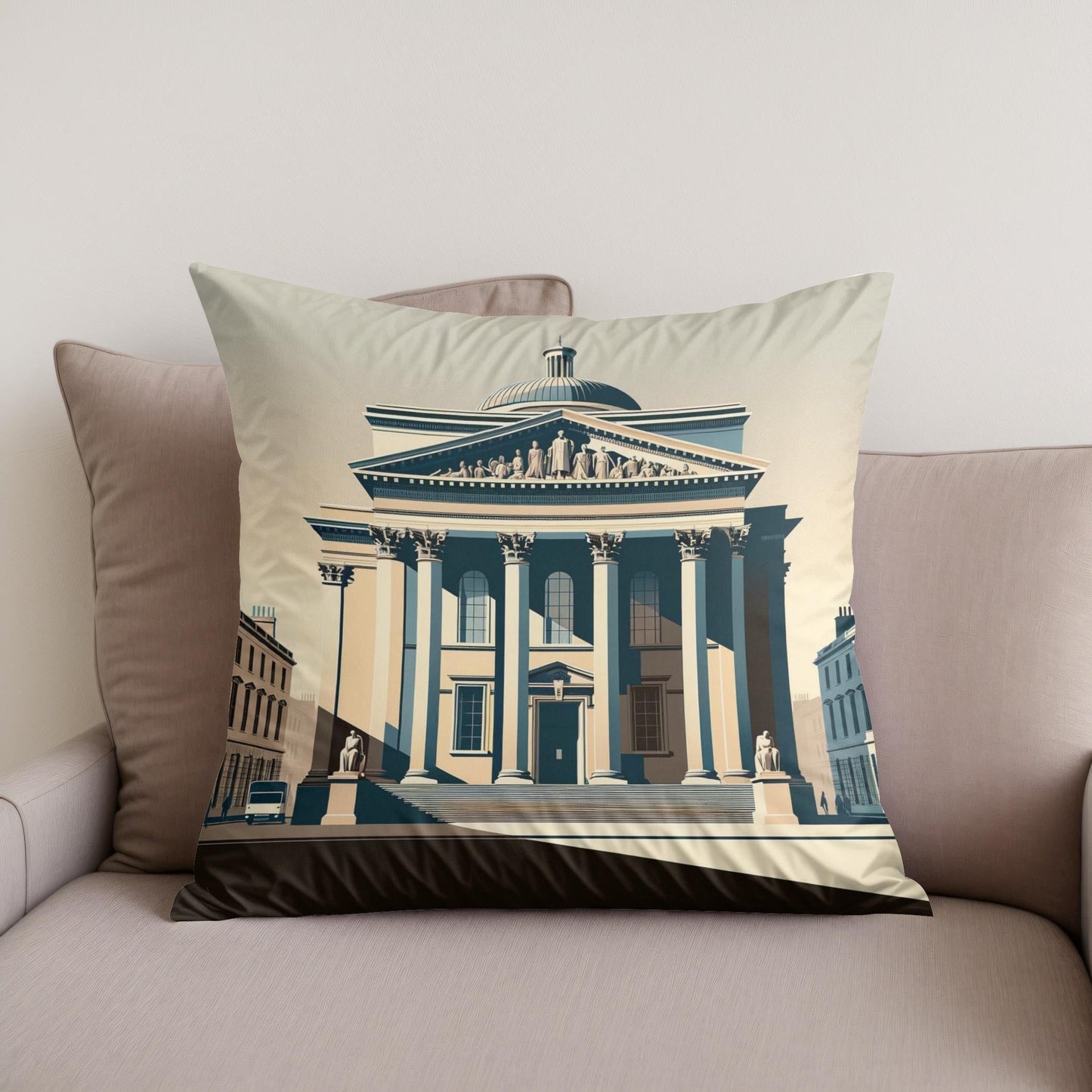 Cambridge Fitzwilliam Modernist Muse Cotton Cushion
