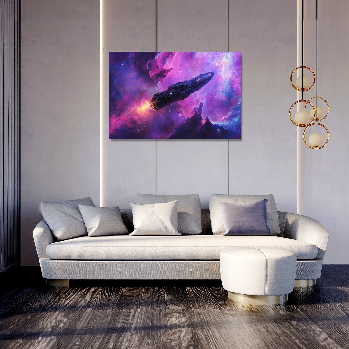 Escape Capsule Nebula Canvas