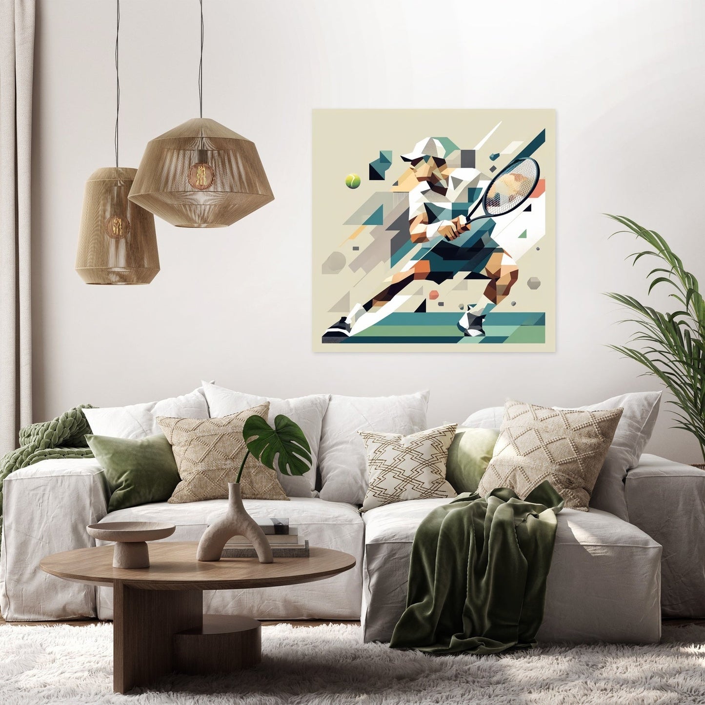 Dynamic Tennis Canvas
