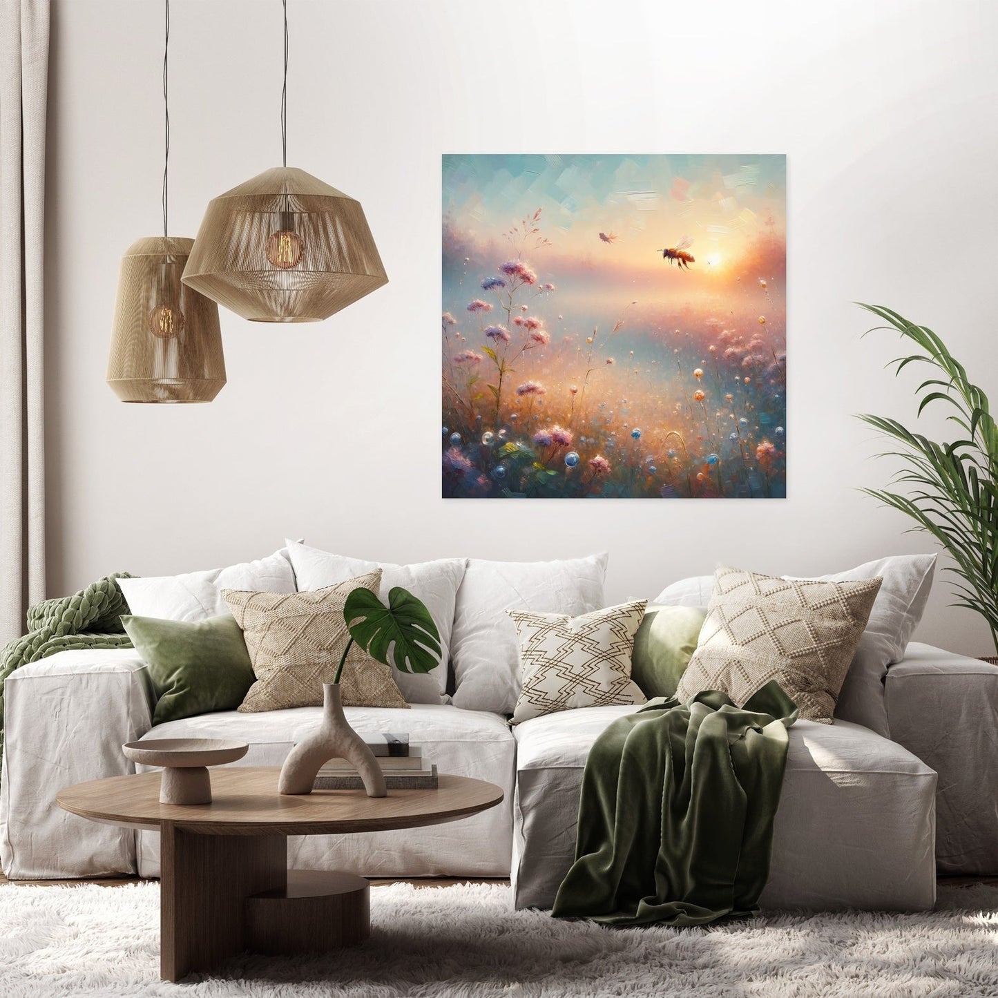 Whispers of Nature Bee Canvas