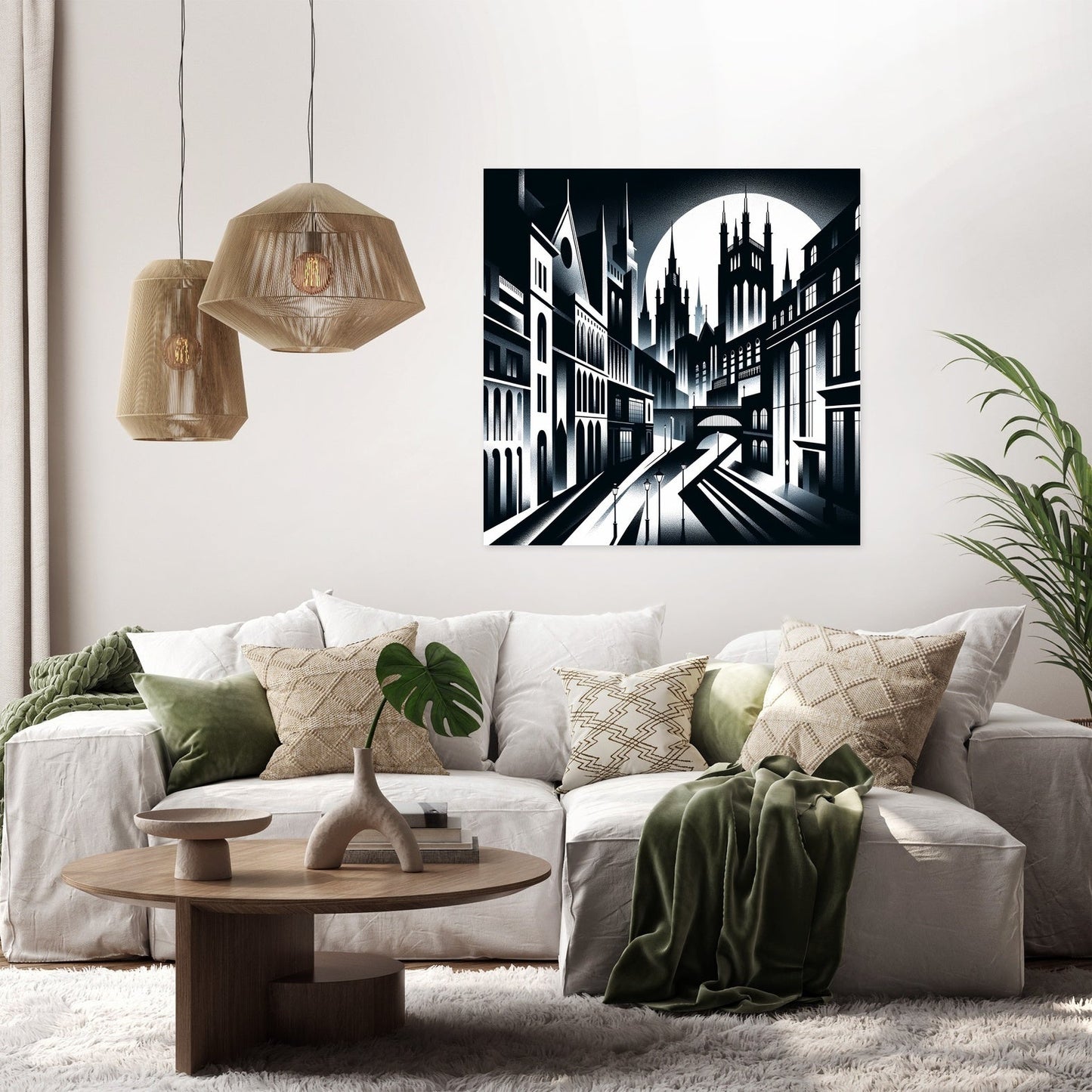 Gothic Nightscape Canvas