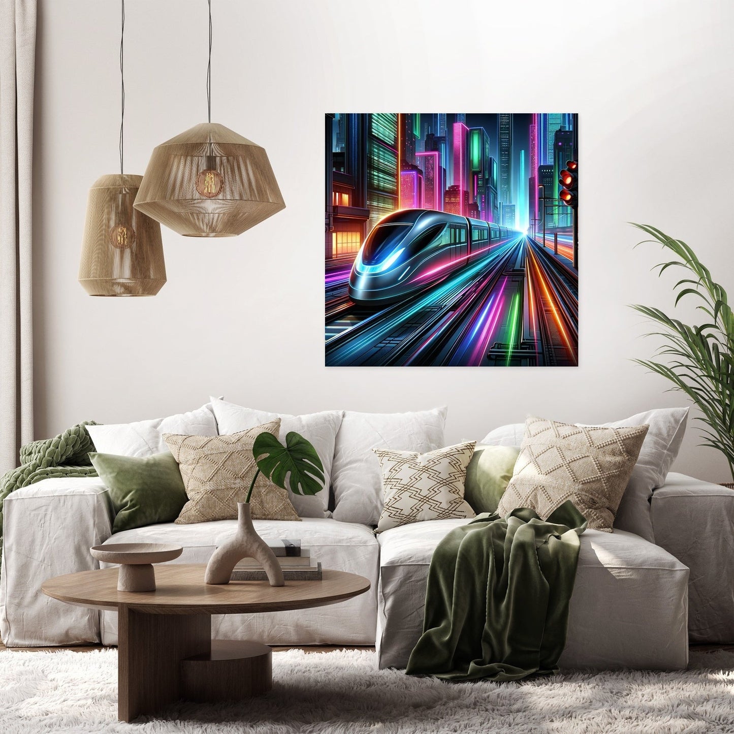 Neon Velocity Canvas