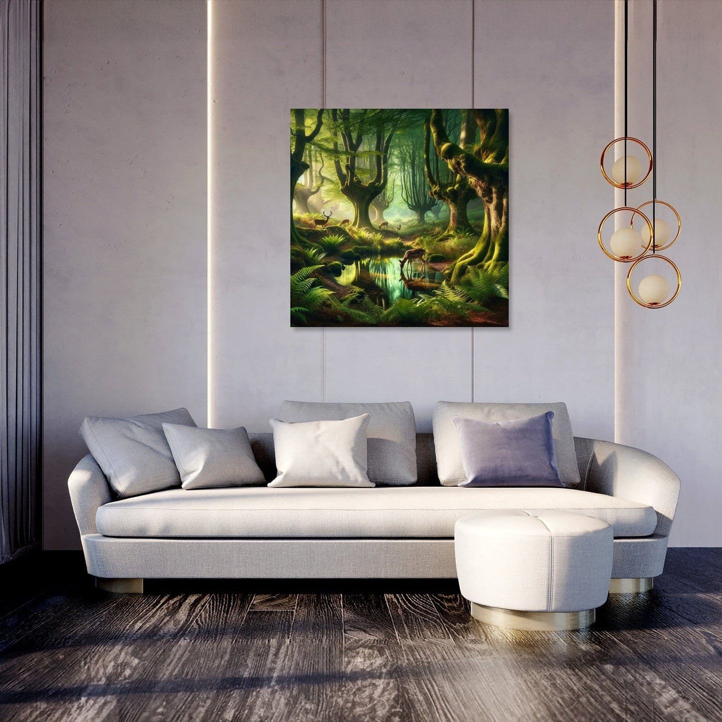 Enchanted Forest Pool Canvas