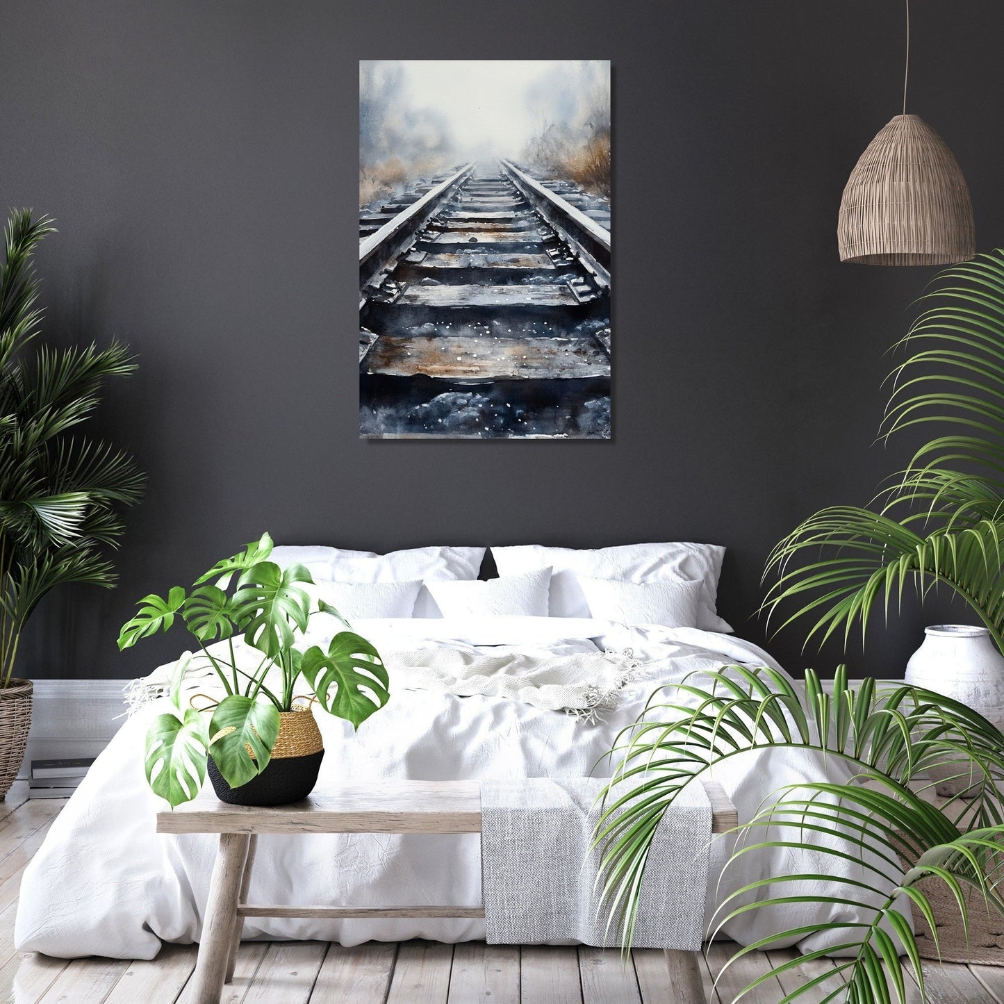 Misty Rails Canvas