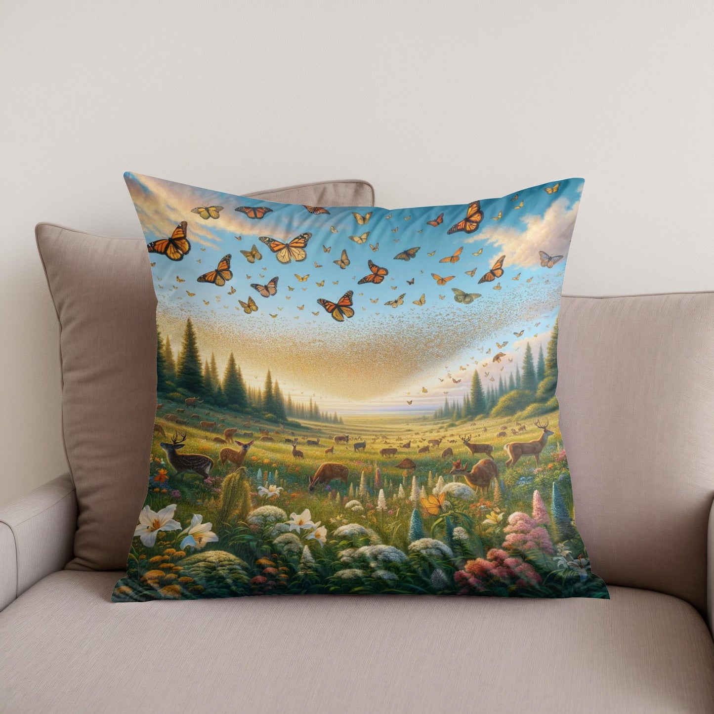 Eternal Bloom Cotton Cushion