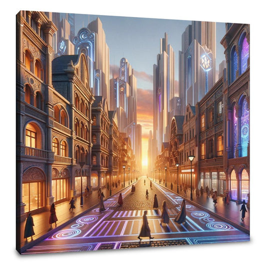 Dusk Fusion Boulevard Canvas