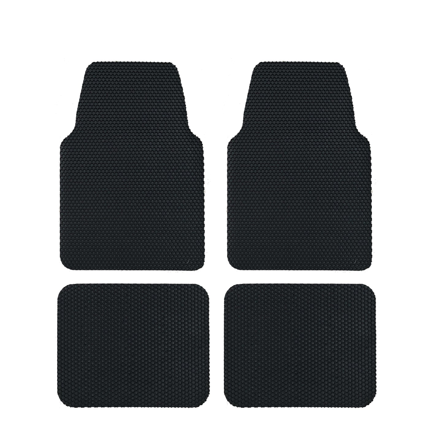Nicoman Universal Hex Dirt Catcher Anti-Slip Car Floor Mats 4pc - Large