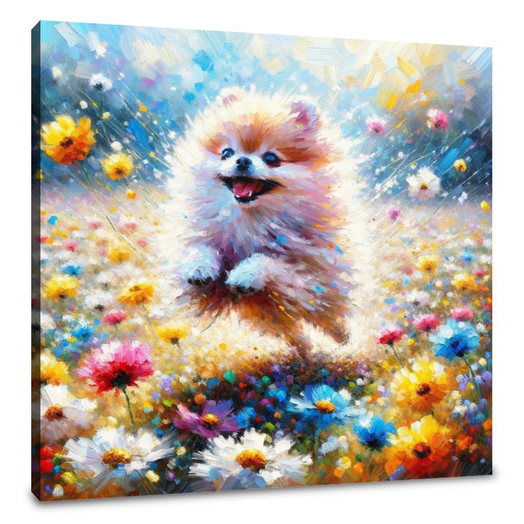 Pomeranian Joy Canvas