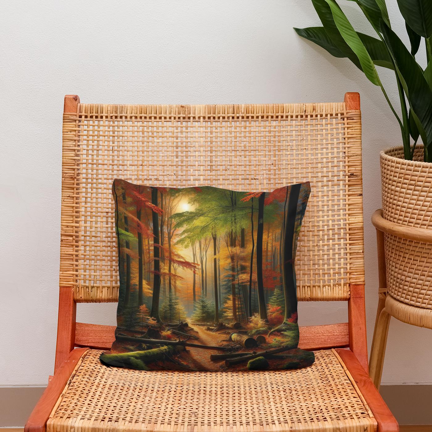 Autumnal Whisper Cotton Cushion