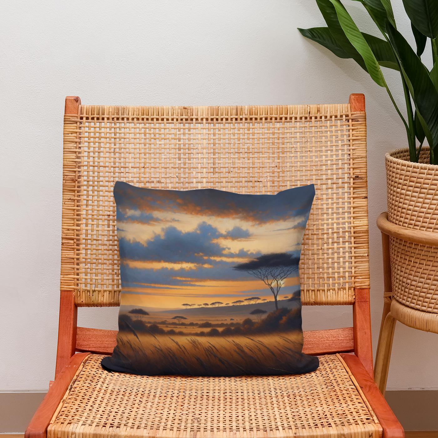 Twilight Savannah Cotton Cushion