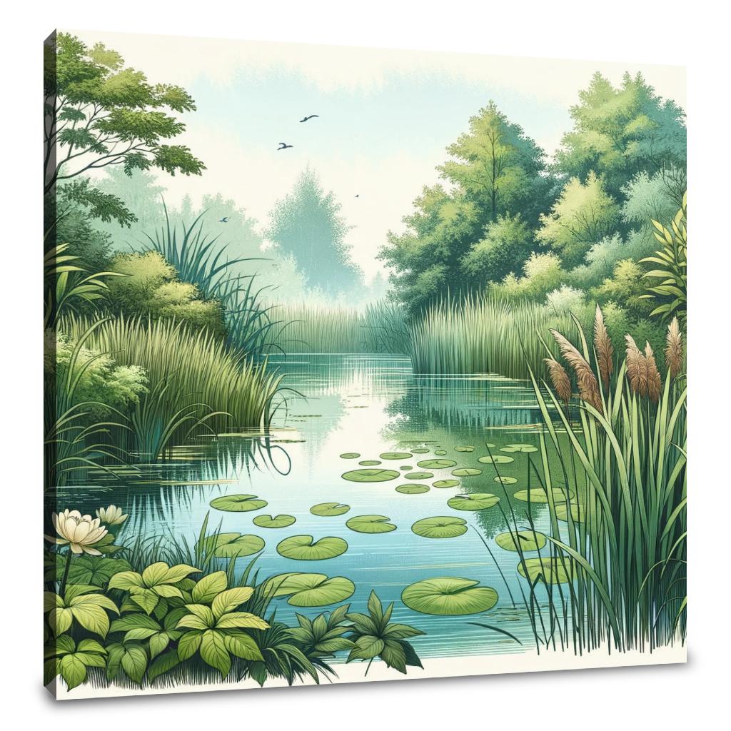 Tranquil Pond Canvas