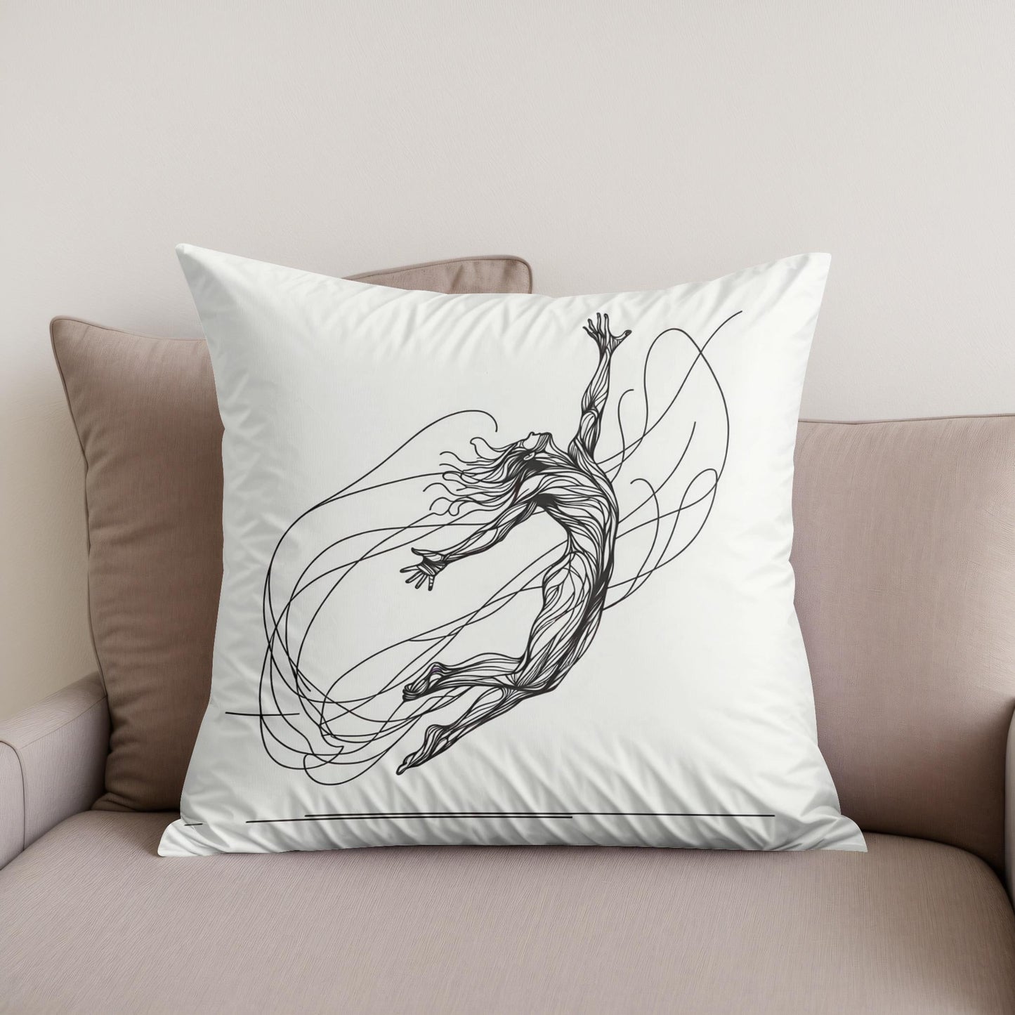 Skyward Leap Elegance Cotton Cushion