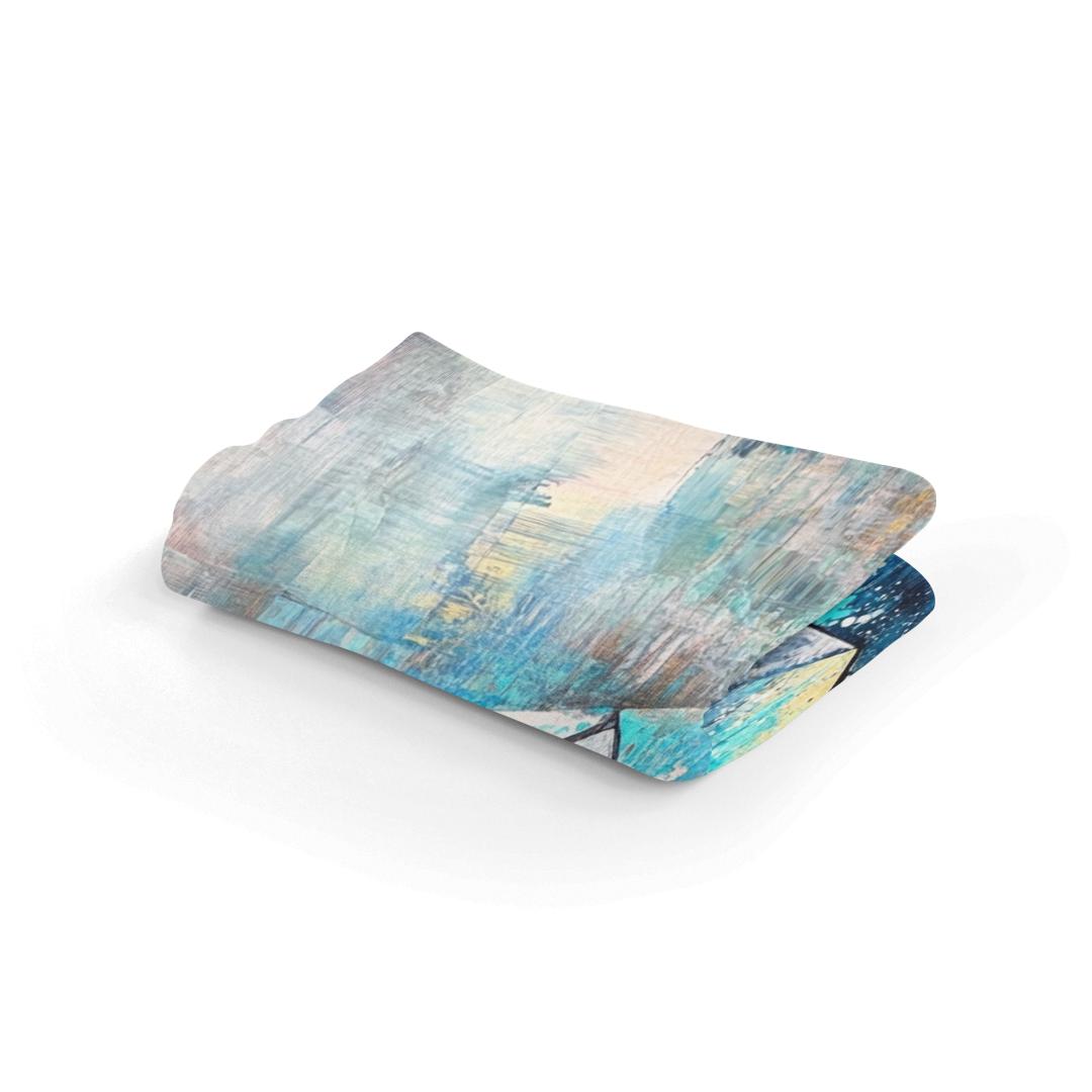 Geometric Fish Elegance Blanket