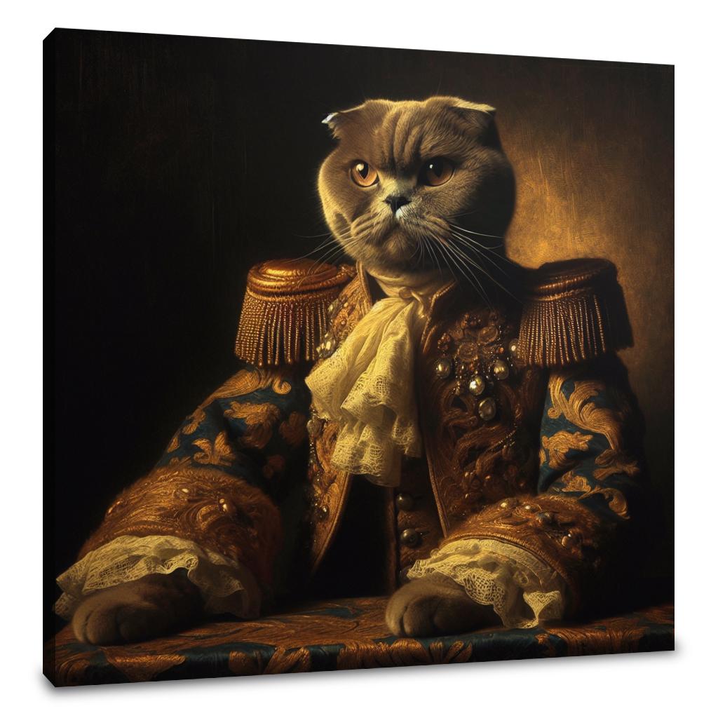 Regal Scottish Fold Majesty Canvas