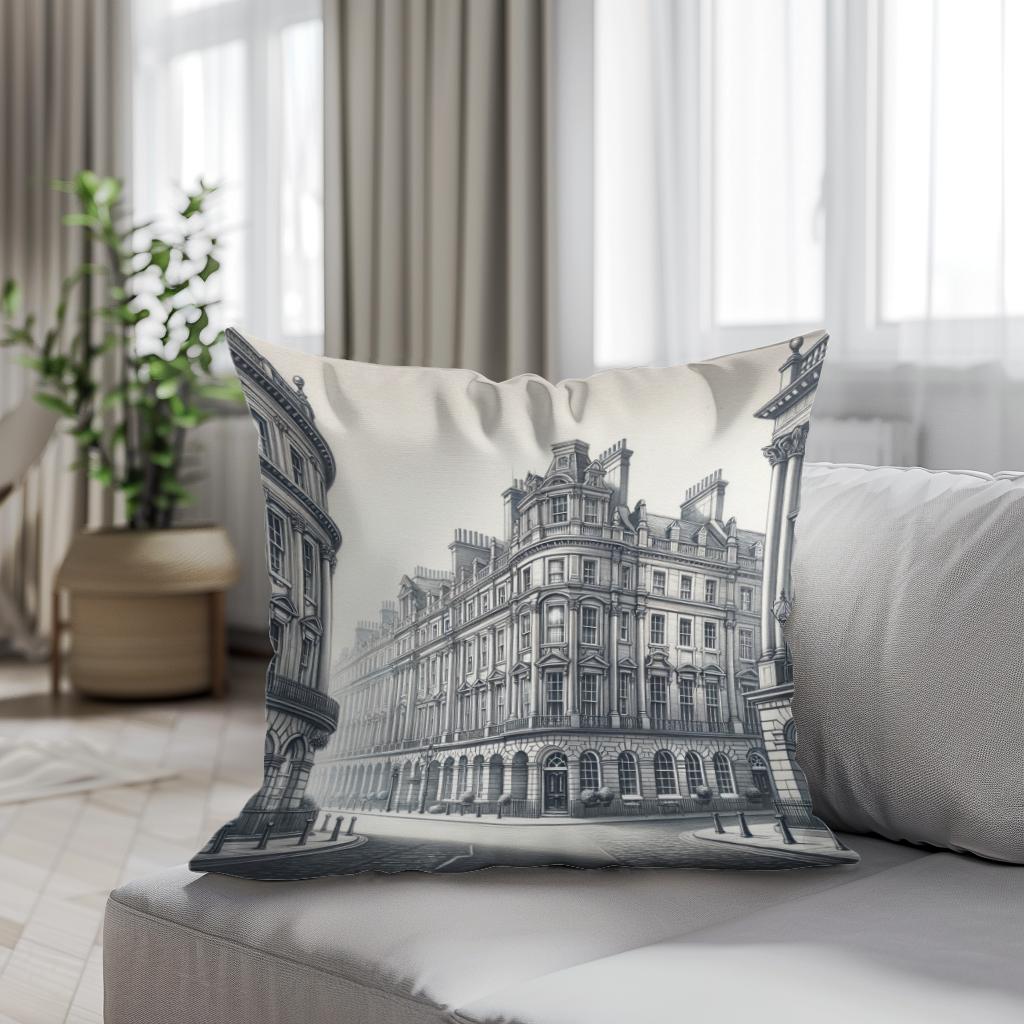 Newcastle Grey Street Classic Elegance Cotton Cushion