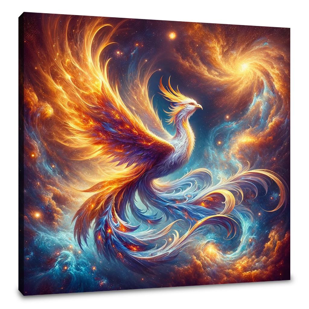 Cosmic Phoenix Canvas