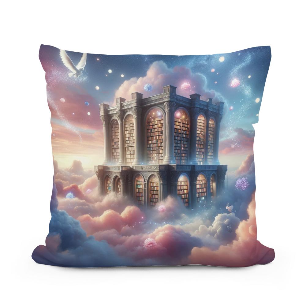 Celestial Library Cotton Cushion