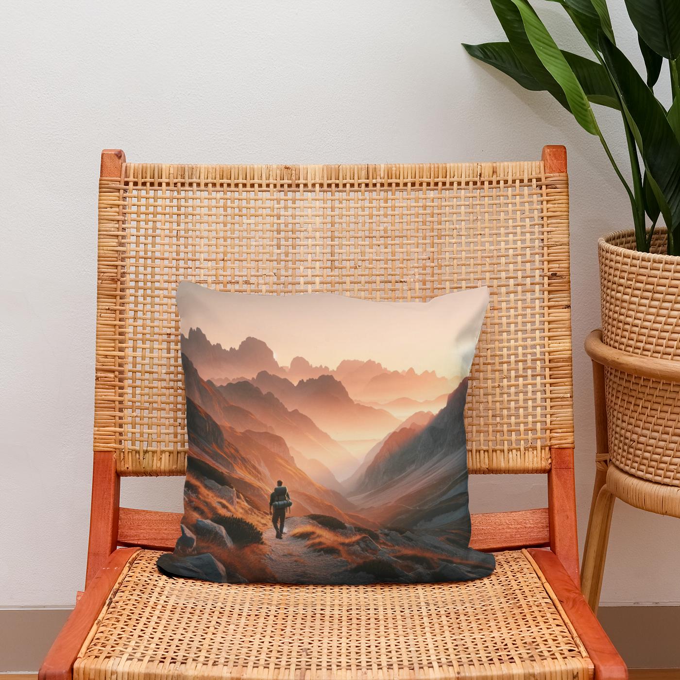 Sunrise Summit Cotton Cushion