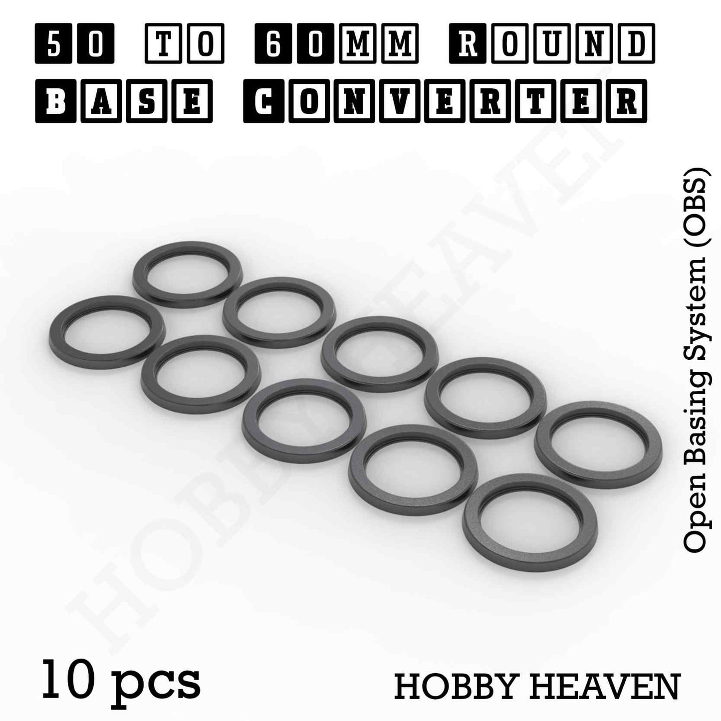 Round to Round Base Converters 3D Print Full Range