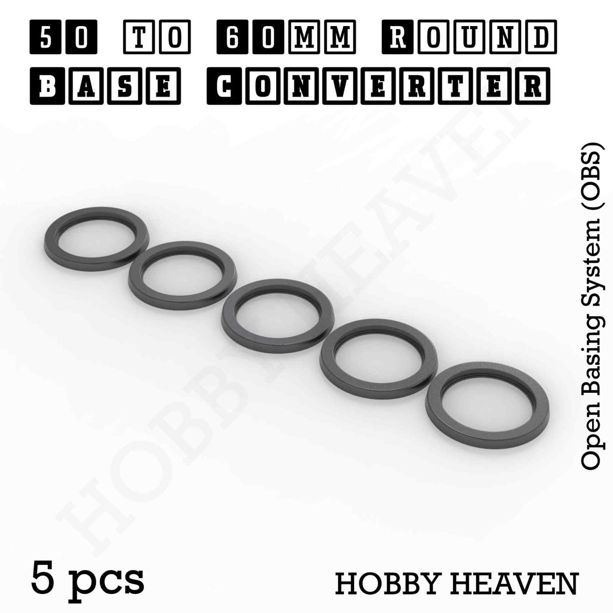 Round to Round Base Converters 3D Print Full Range
