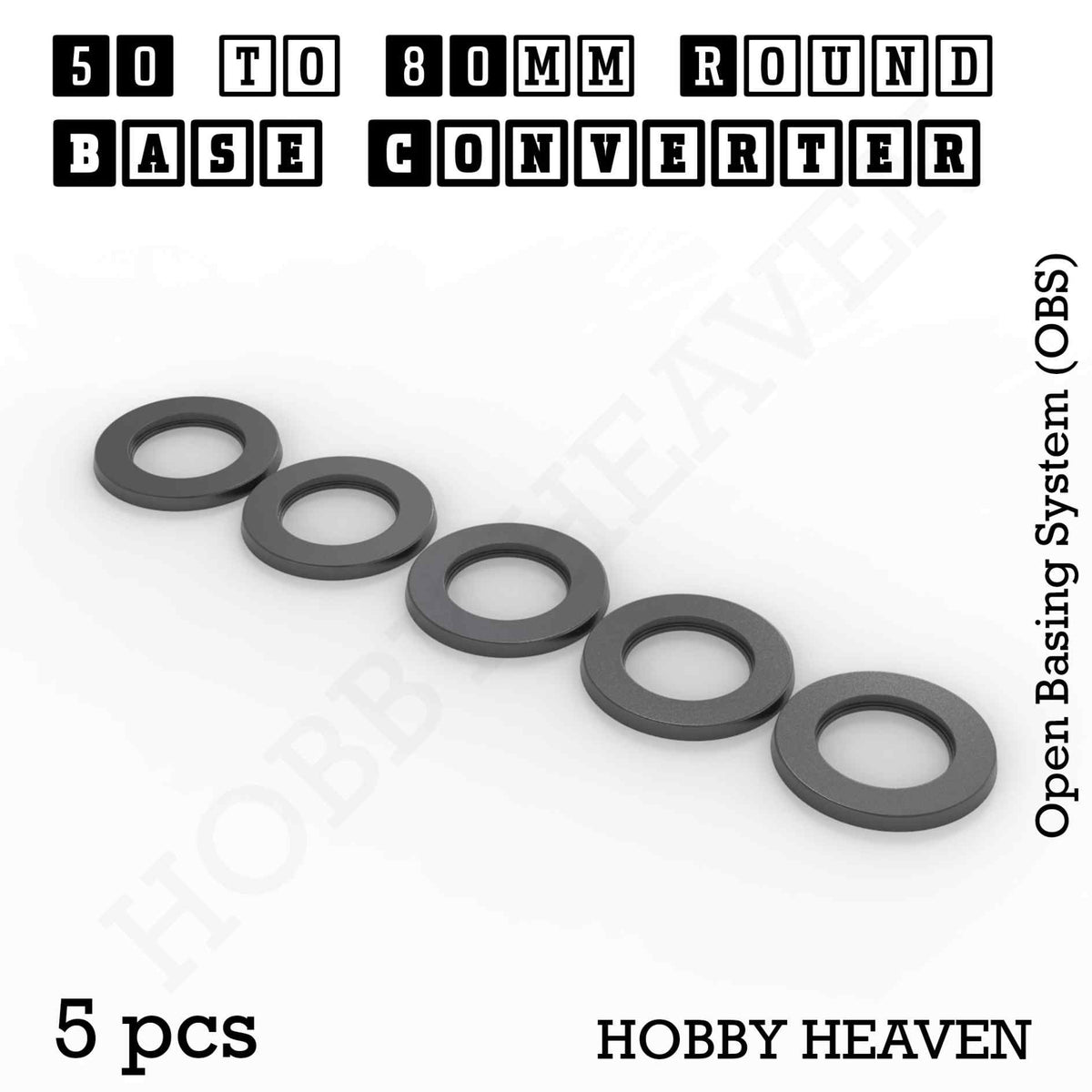 Round to Round Base Converters 3D Print Full Range