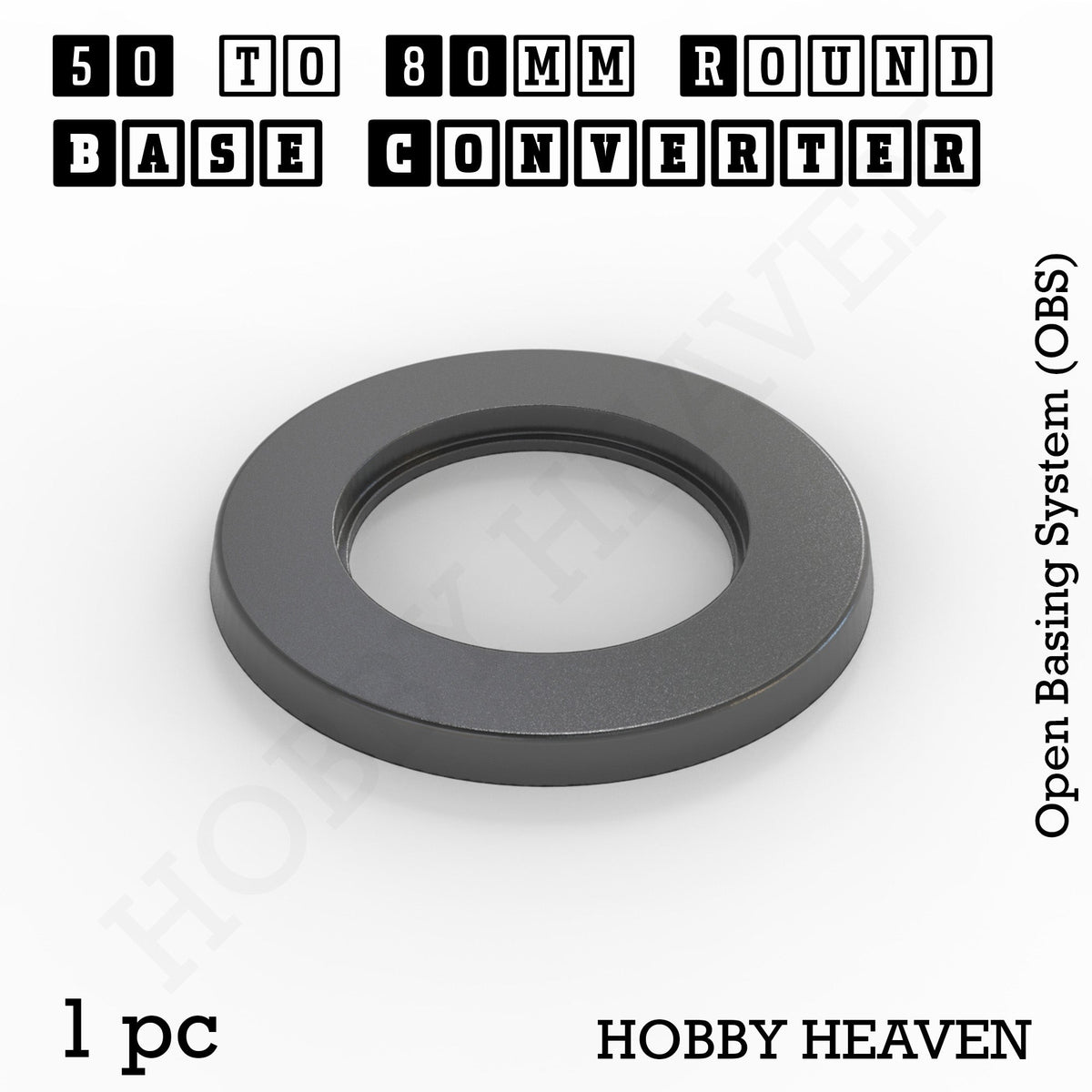 Round to Round Base Converters 3D Print Full Range