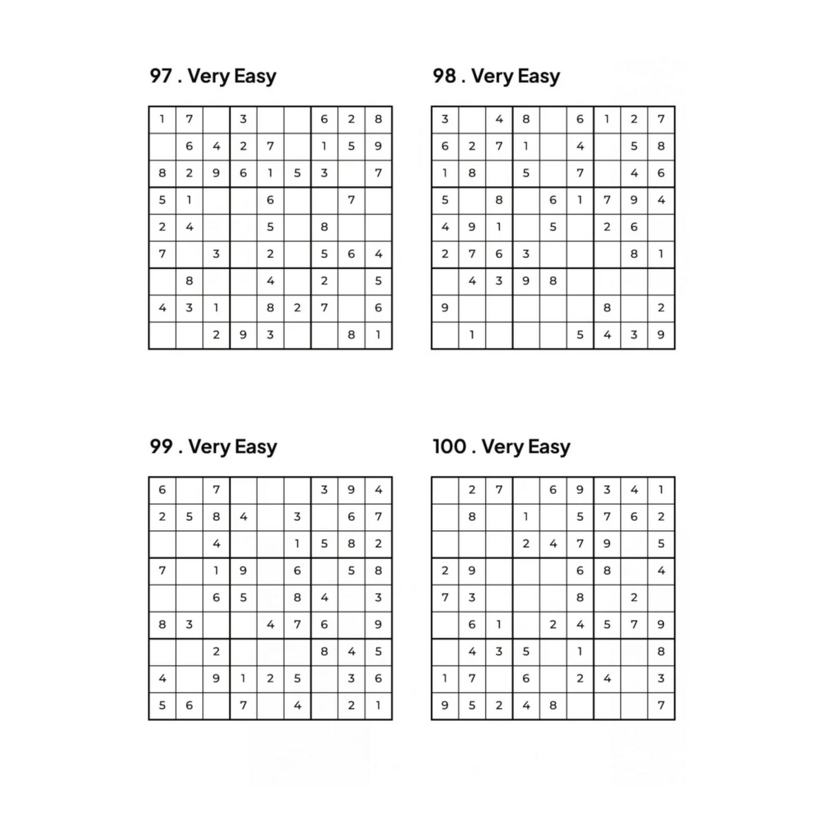 500 Sudoku Puzzles - 5 Difficulty Levels