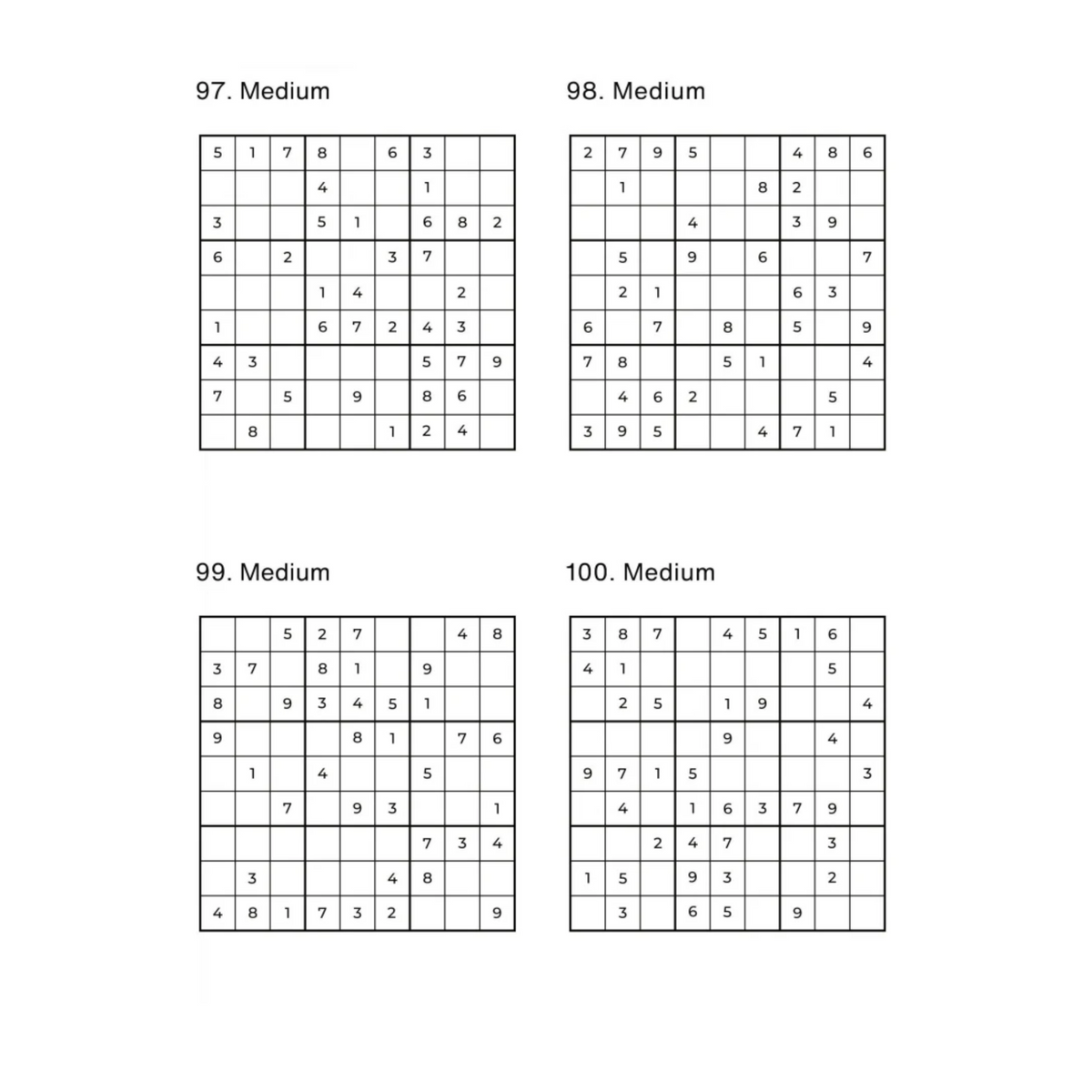 500 Sudoku Puzzles - 5 Difficulty Levels