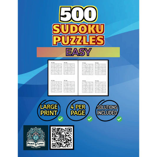 500 EASY Sudoku Puzzles